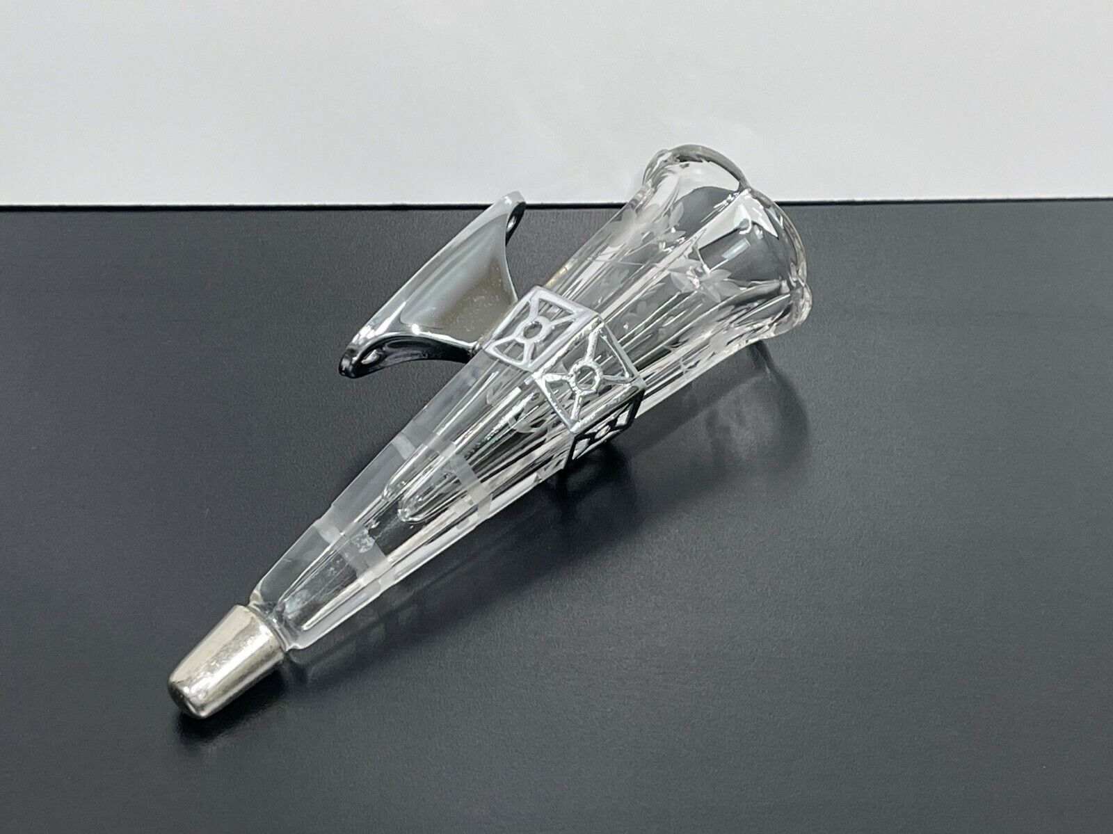 NOS Vintage Original 1920s-30s DASH AUTOMOBILE Glass Flower 7