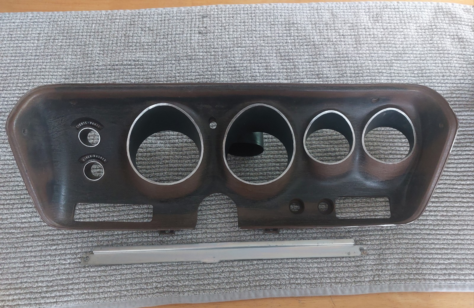 1971-74 Dodge Charger Roadrunner GTX Rallye Gauge Cluster Bezel Original Mopar