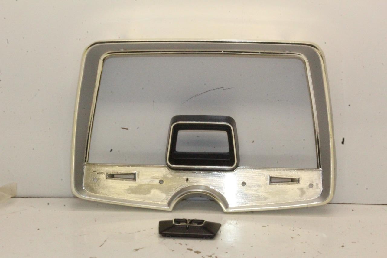 Rechromed Vintage 1965 Plymouth Fury Sport Speedometer Bezel & Emblem **Read**