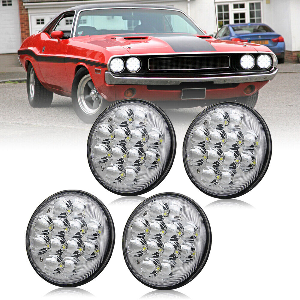 4PCS 5-3/4 INCH LED HEADLIGHTS Upgrade for DODGE Challenger Charger Sports Car