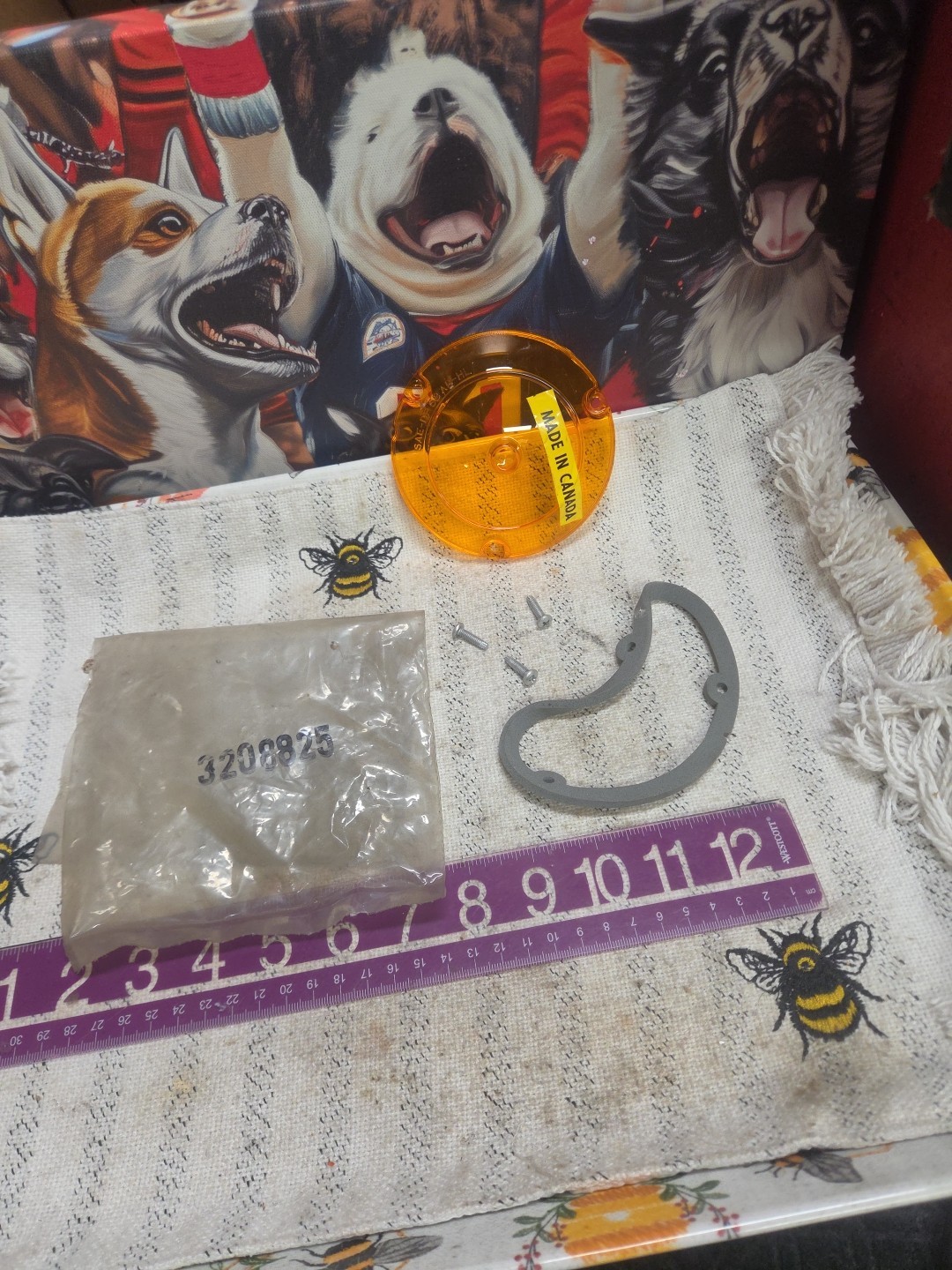 1970 AMC Hornet NOS Park Light Lens Amber