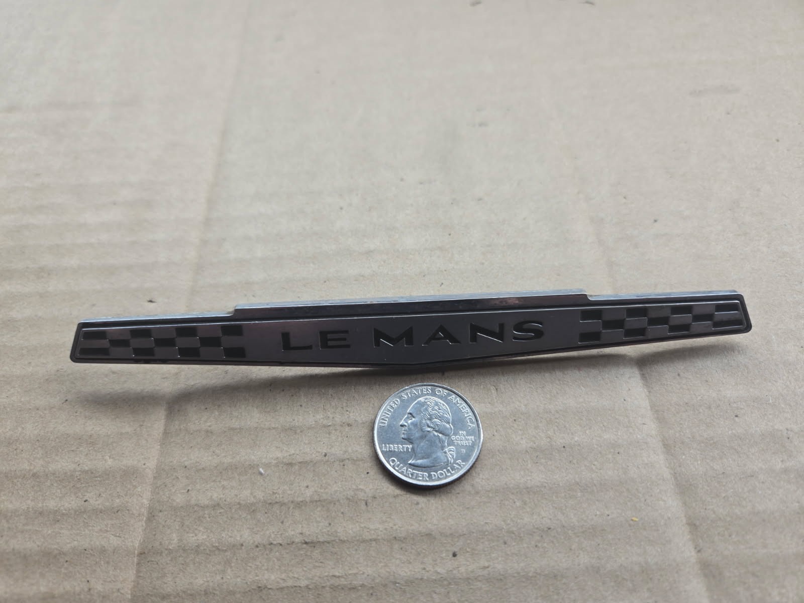 Pontiac OEM 1966 Le Mans LeMans Door Panel Emblem Badge Logo Nameplate 7589479