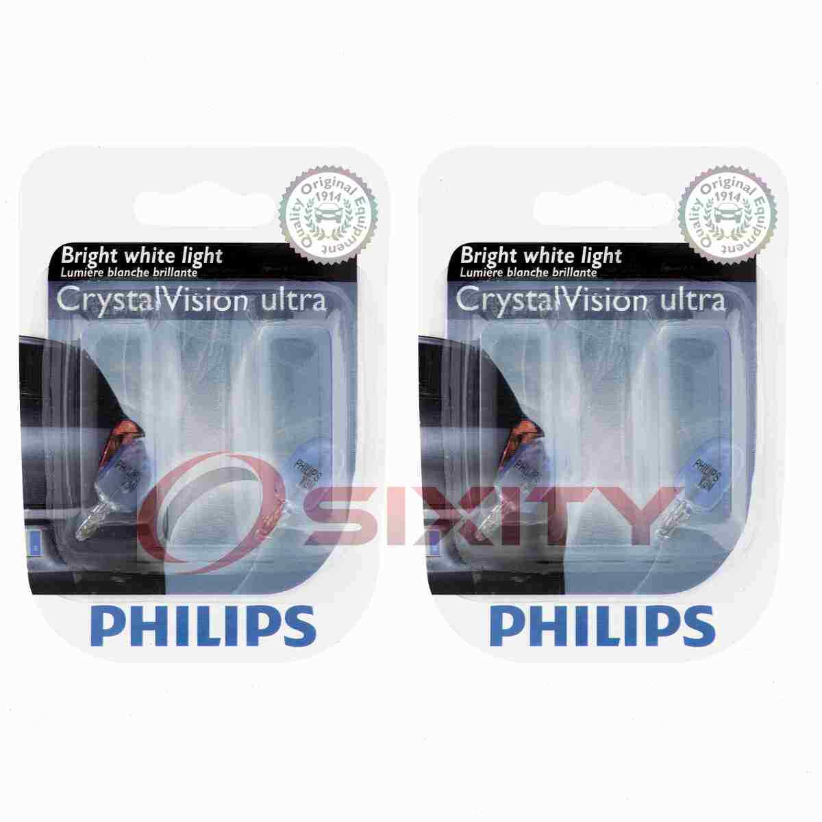 2 pc Philips Turn Signal Indicator Light Bulbs for Plymouth Arrow Caravelle wd