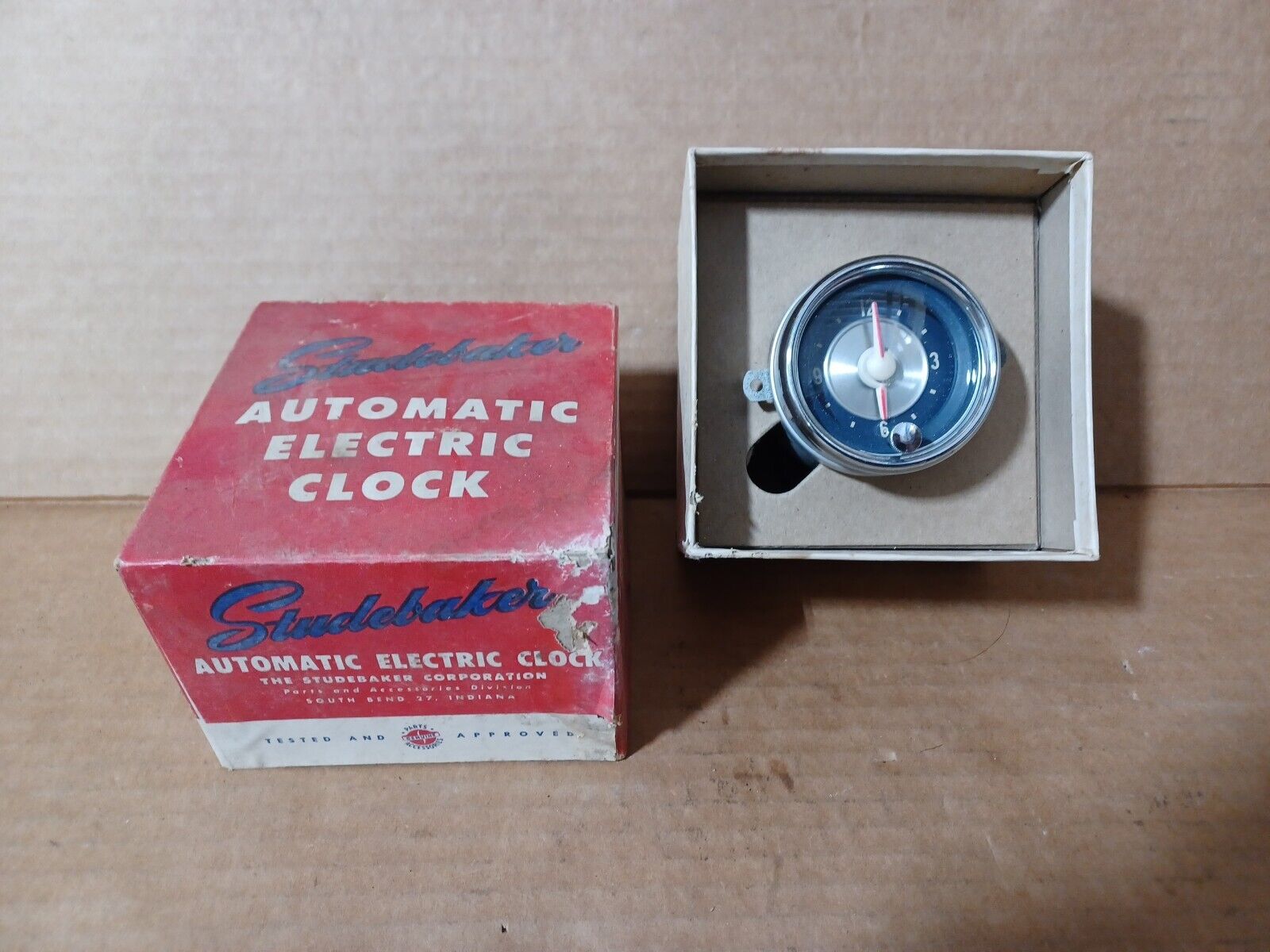 1958 Studebaker Champion Commander & President Dashboard Clock NOS 