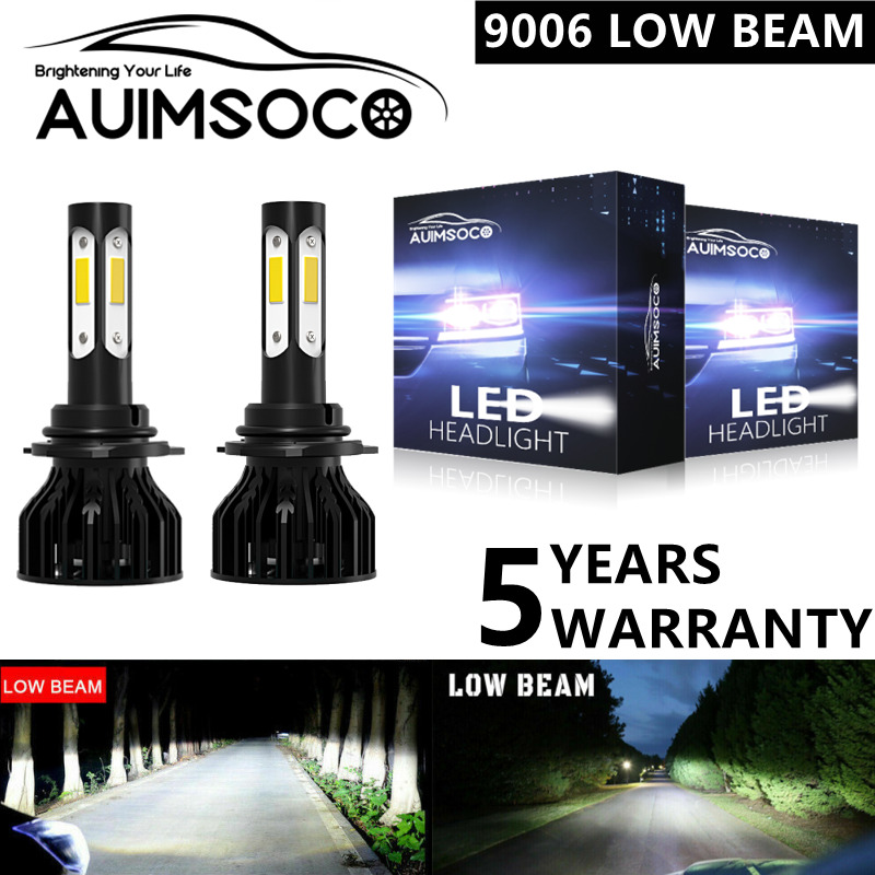 9006/HB4 4-Side LED Headlight Bulbs Low Beam Super Bright White Conversion Kits