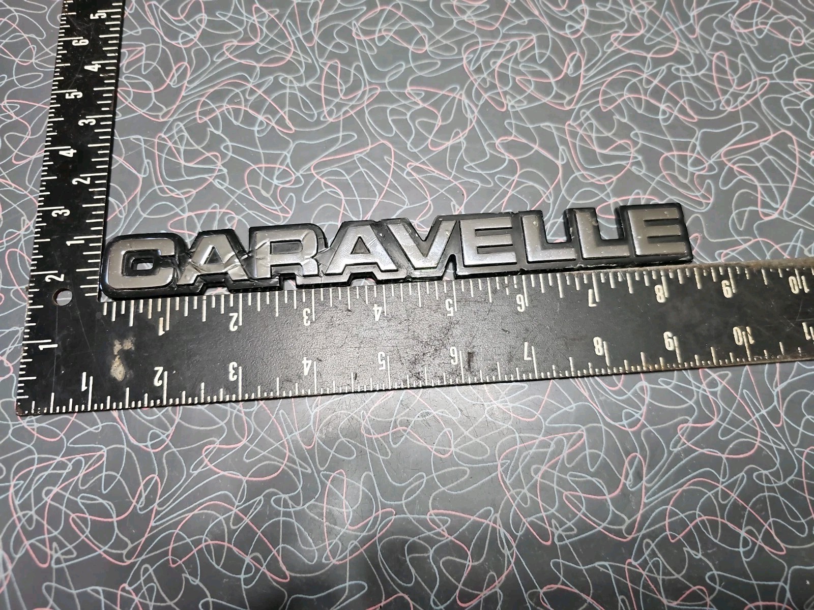 1980\'s? Plymouth Caravelle Trunk Lid Emblem Badge Nameplate OEM Plastic Original