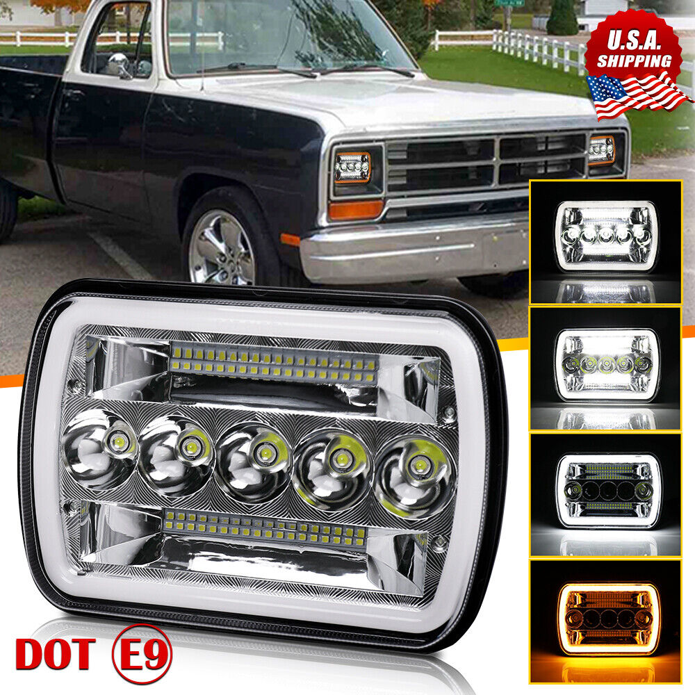 For Dodge W250 D350 Ram 81-93 Dodge Ramcharger 7X6\'\' 5X7\
