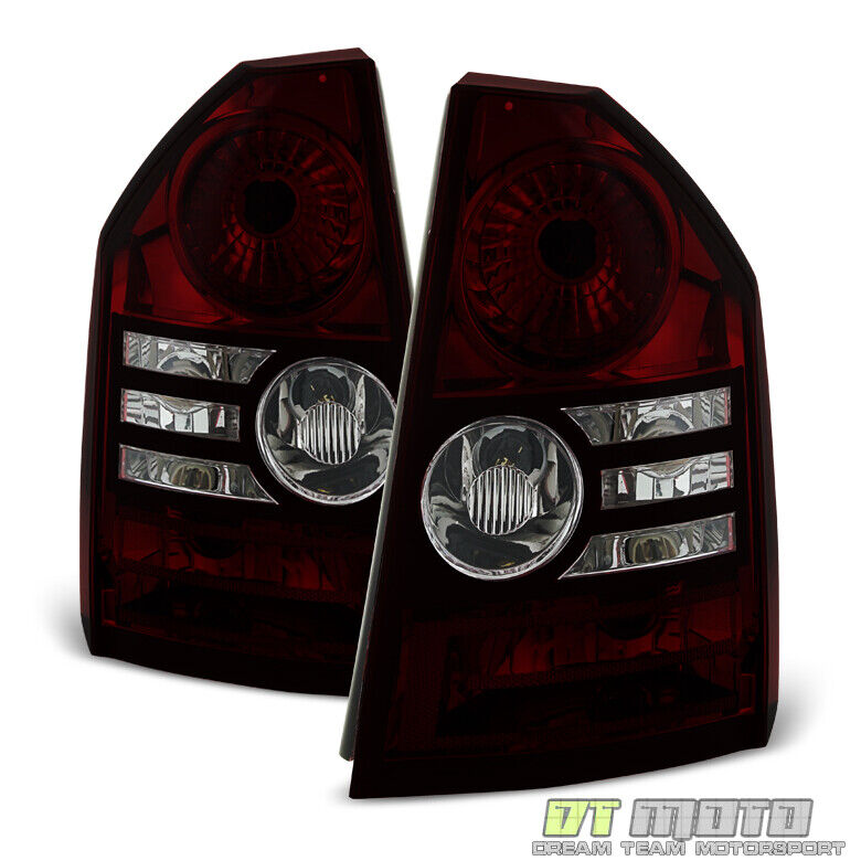 2008-2010 Chrysler 300 Base/Touring Red Smoke Tail Brake Lights Lamps Left+Right