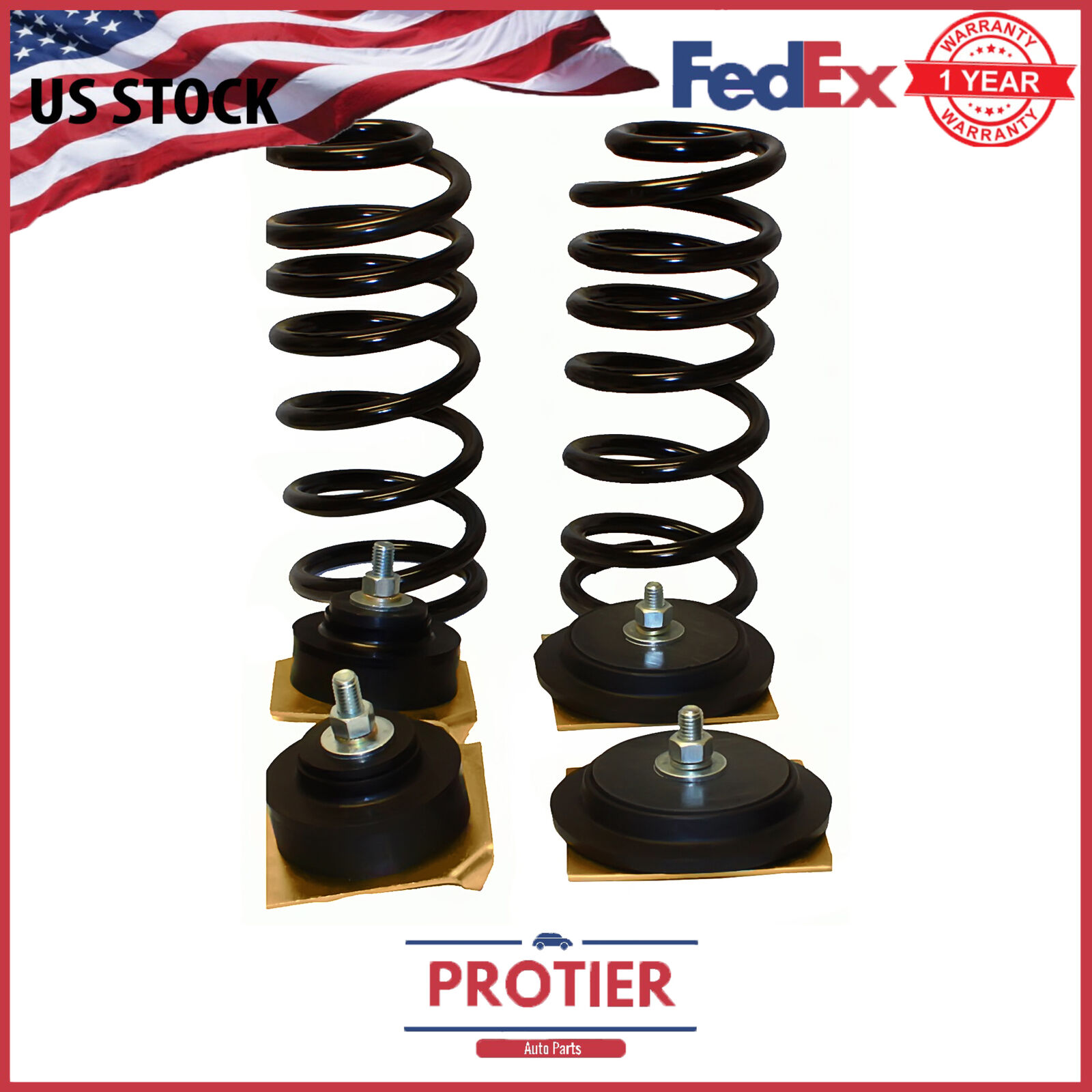 Rear Air Spring to Coil Spring Conversion Kit for 1995-2002 Lincoln Continental