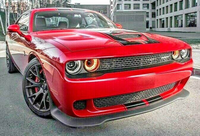for 2008-2014 Dodge Challenger Hellcat style replacement full Front bumper + Lip