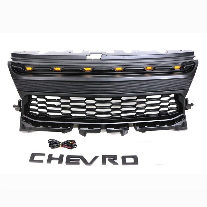 Front Grille Fit For Chevrolet CHEVY COLORADO 2021 2022 Grill Bumper W/Led Light
