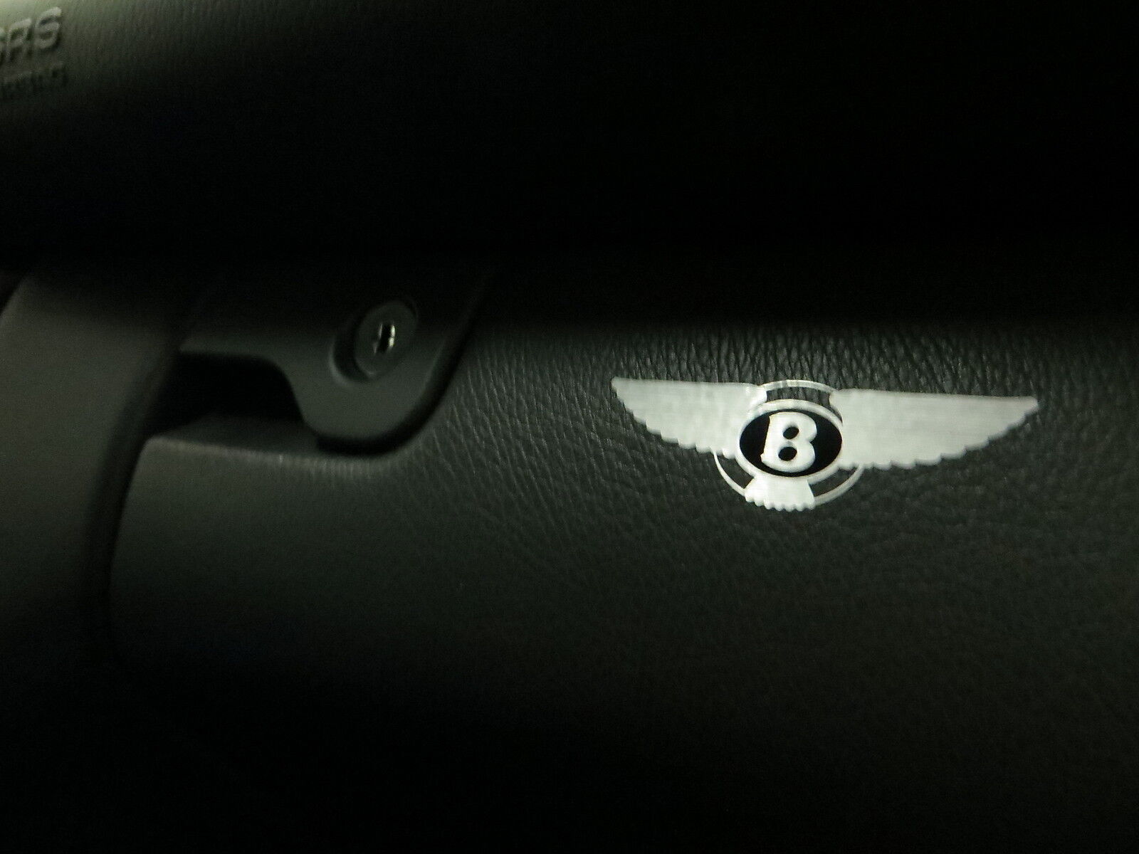 2pcs Dashboard Badge decal sticker BENTLEY *LOGO* (black label)