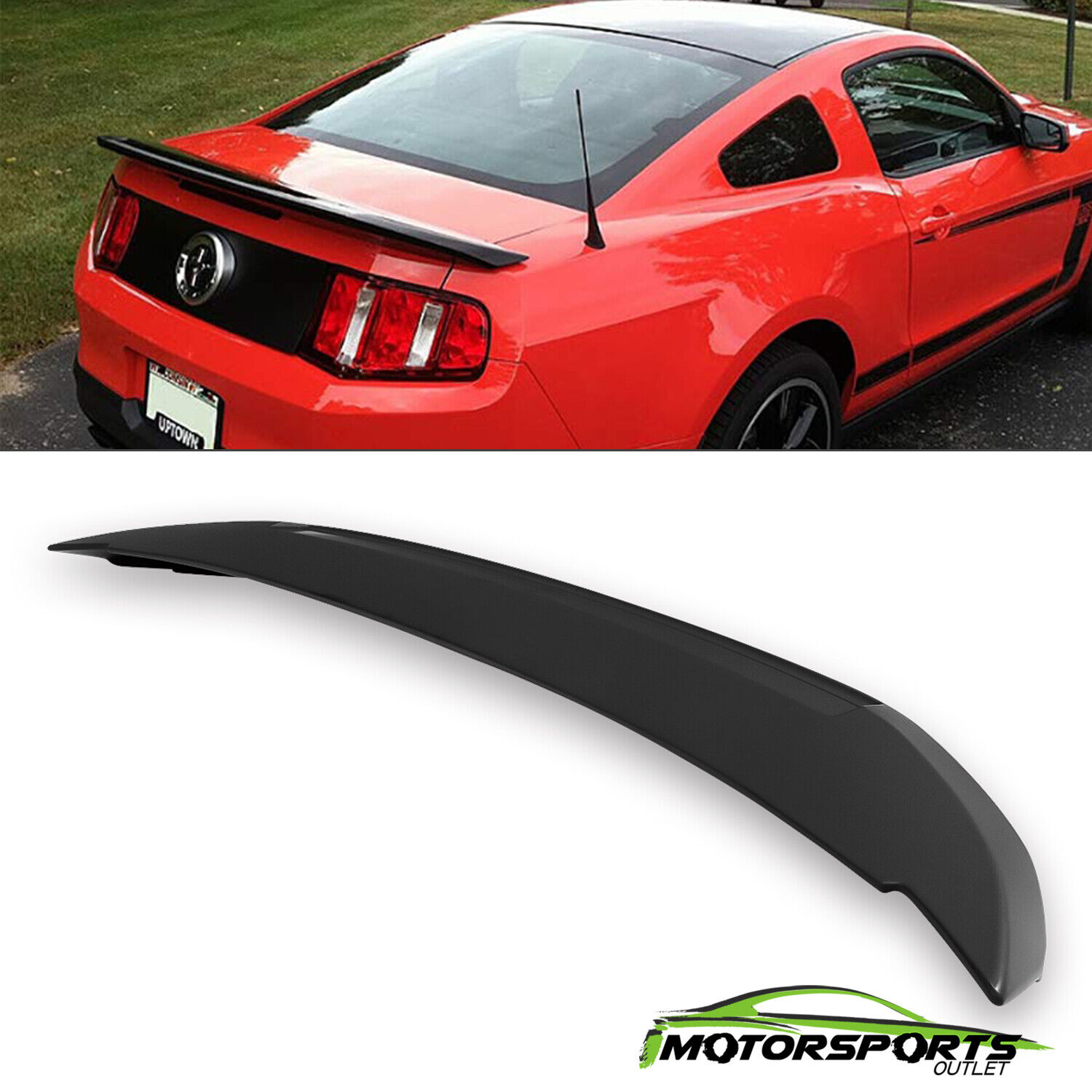 For 2010-2014 Ford Mustang Shelby GT500 Factory Style Rear Trunk Spoiler Wing