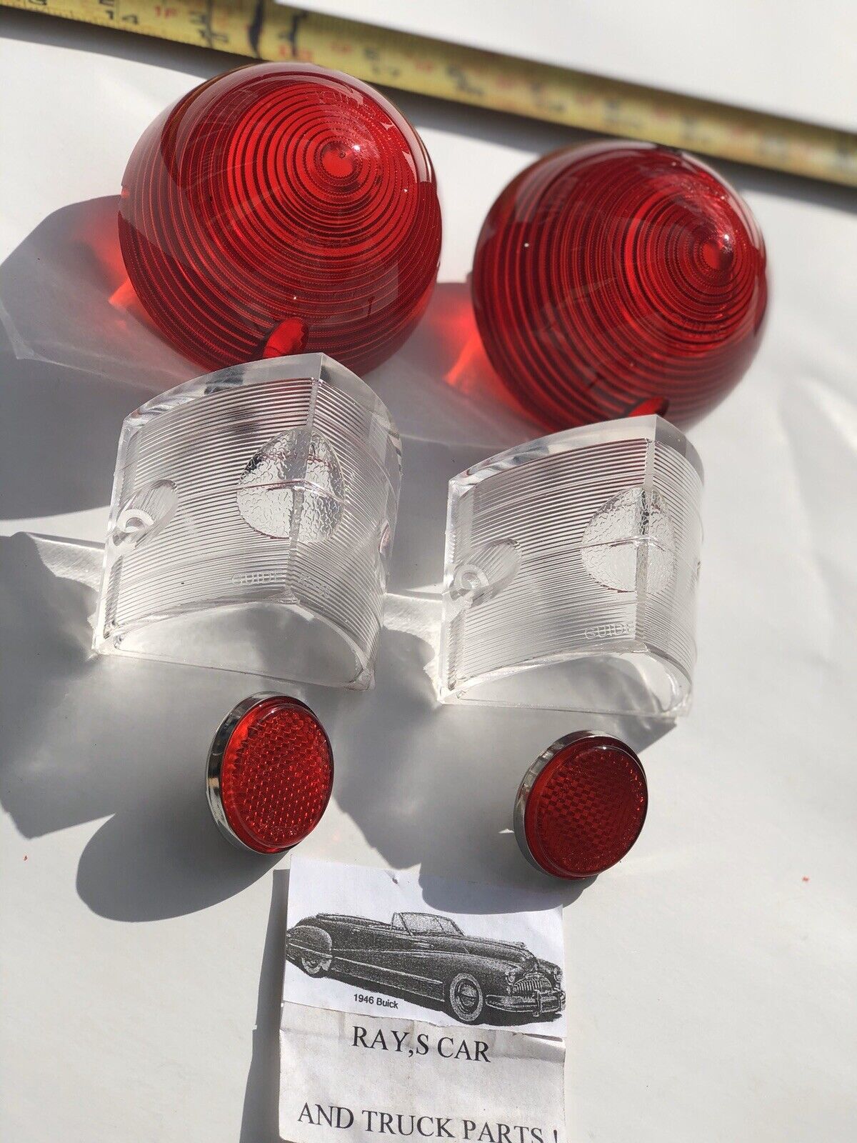 NEW COMPLETE REPLACEMENT 1956 CHEVROLET BEL AIR / 150 / 210 TAIL LIGHT LENS SET