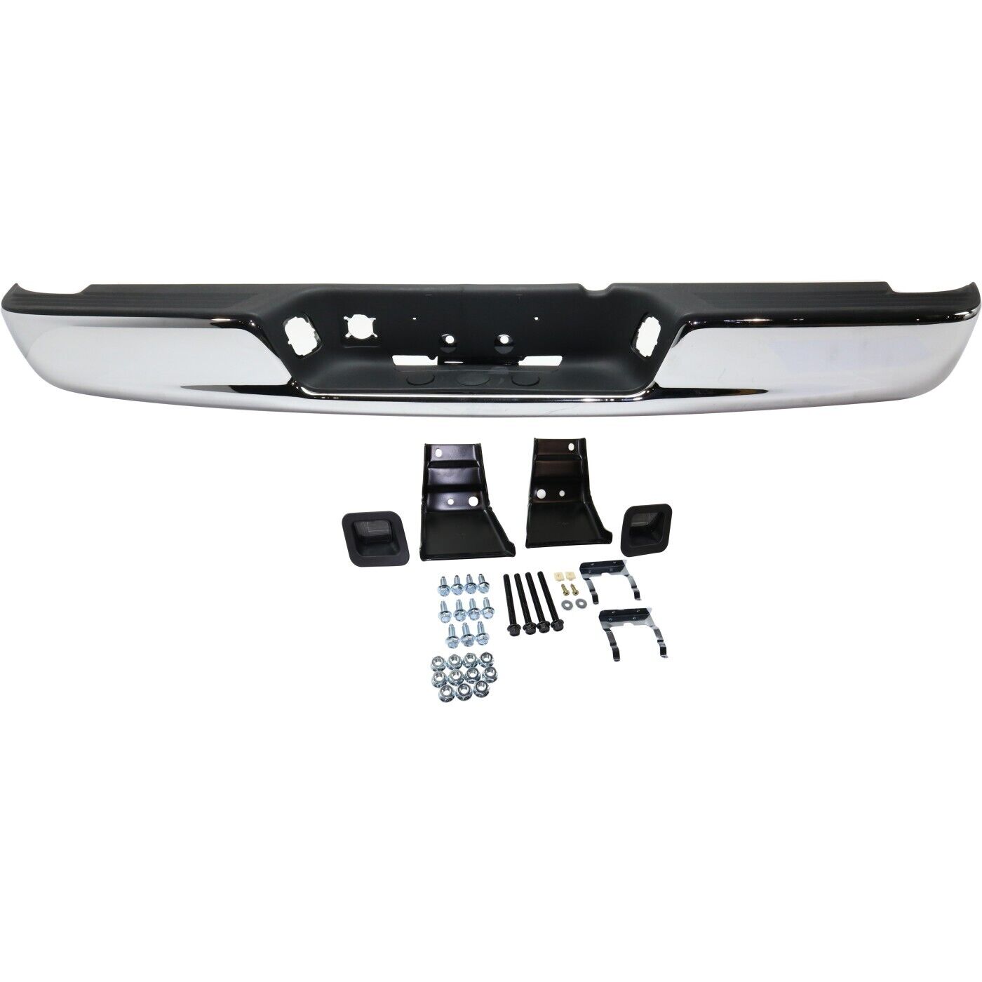 Step Bumper Assembly For 2002-2008 Dodge Ram 1500 Chrome With Mounting Bracket