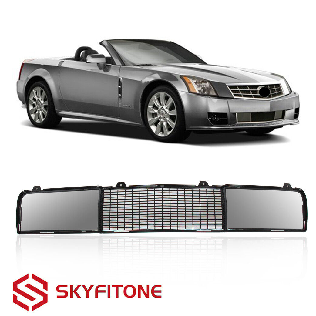 Fits 2004-2008 Cadillac XLR Front Bumper Lower Grill Grille Gloss Black New
