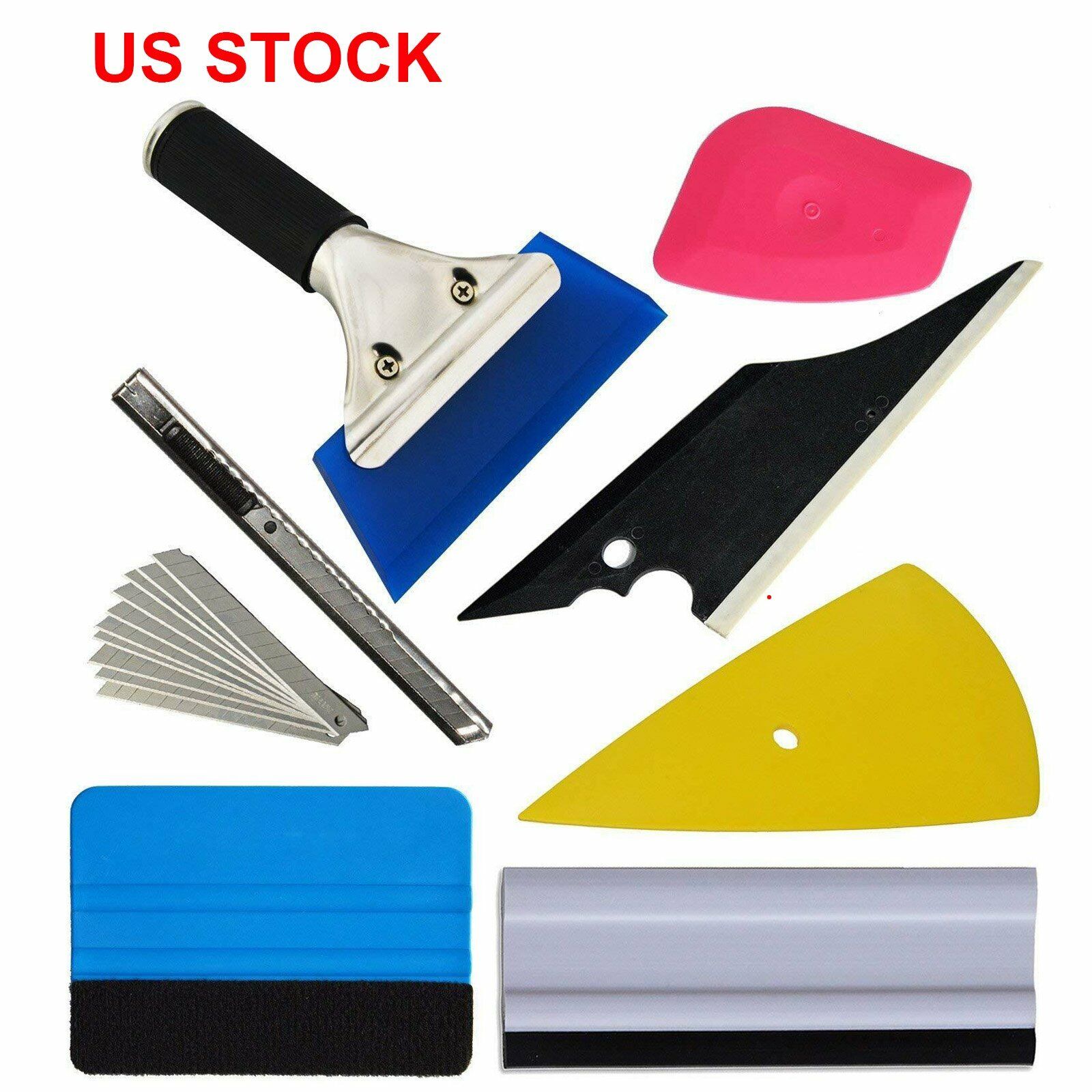 US Car Window Tint Tools Kit Scraper Squeegee for Auto Film Tinting Installation