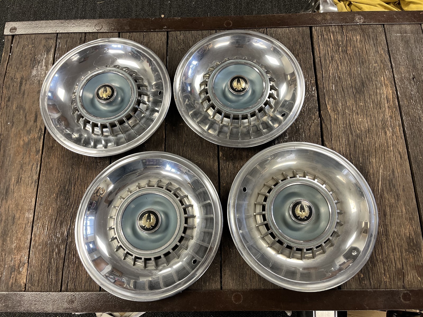 1964 Chrysler Imperial Hubcap set of (4) OEM 64 Hub Cap Wheel Covers