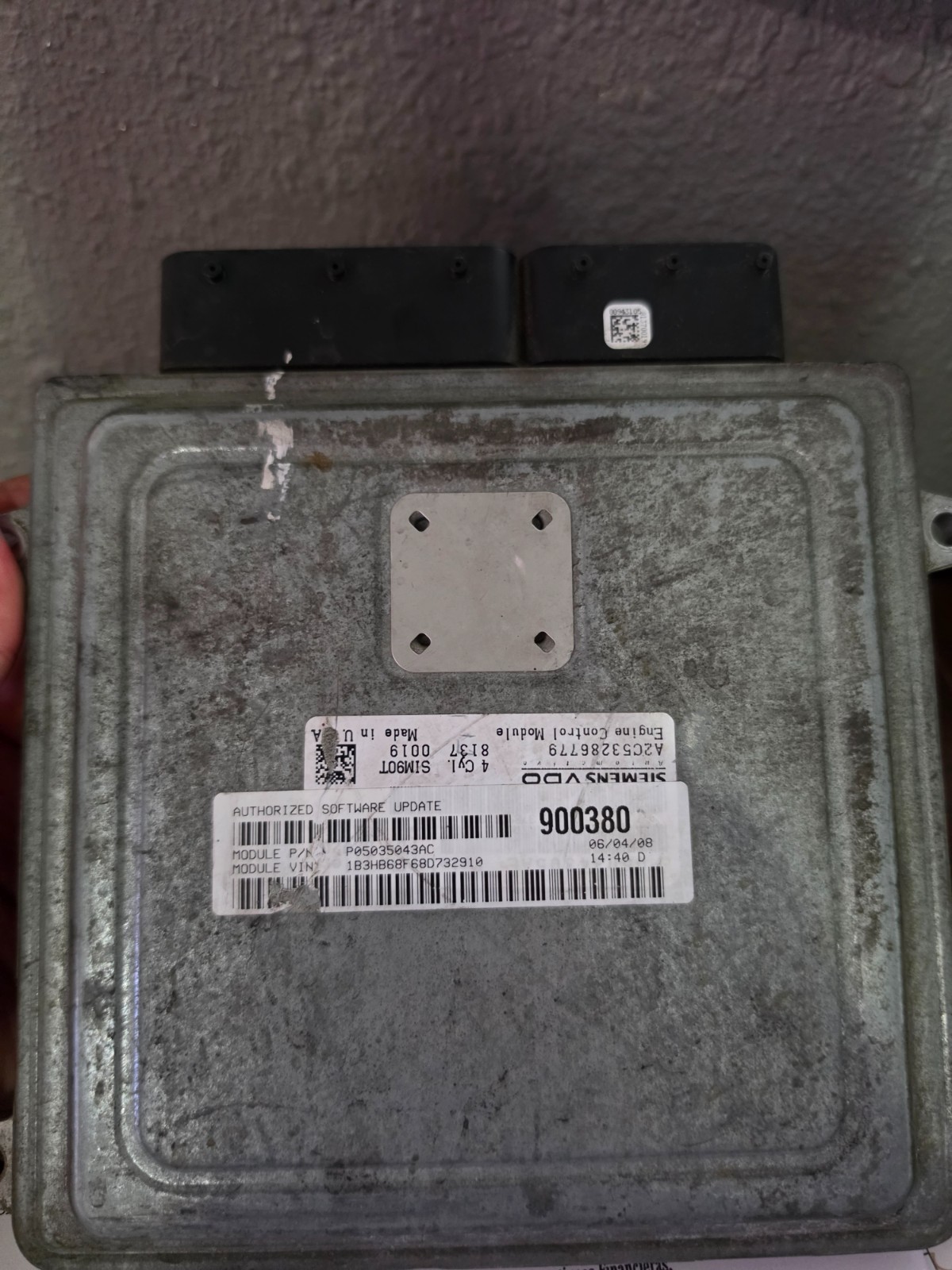 ✅2008 2009 Dodge Caliber SRT-4 TURBO M/T COMPUTER ECM ECU MODULE PCM P05035043AC