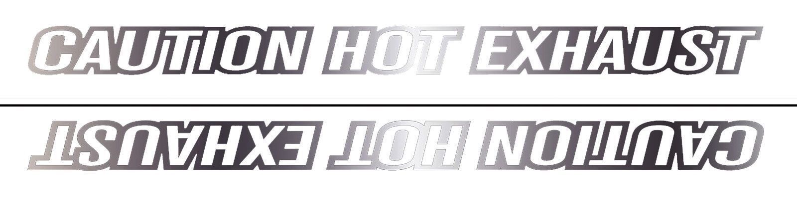 Caution Hot Exhaust Warning Decals fits Backdraft Cobra Shelby Cobra MG 6850 