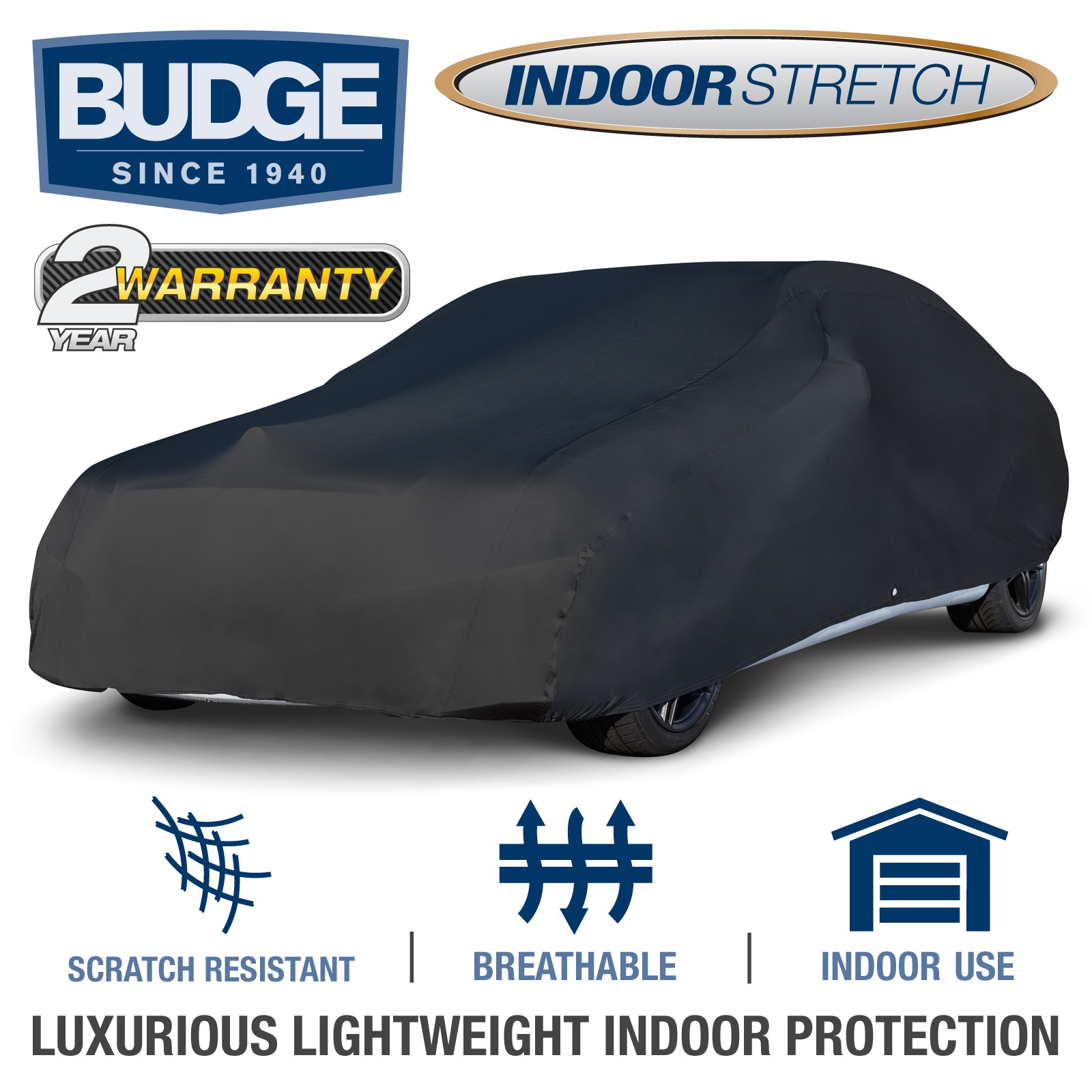 Indoor Stretch Car Cover Fits Cadillac Fleetwood 1978|UV Protect|Breathable