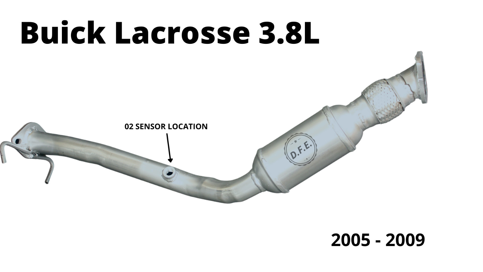2005 - 2009 Buick Lacrosse 3.8L Direct Fit Catalytic Converter DF54752