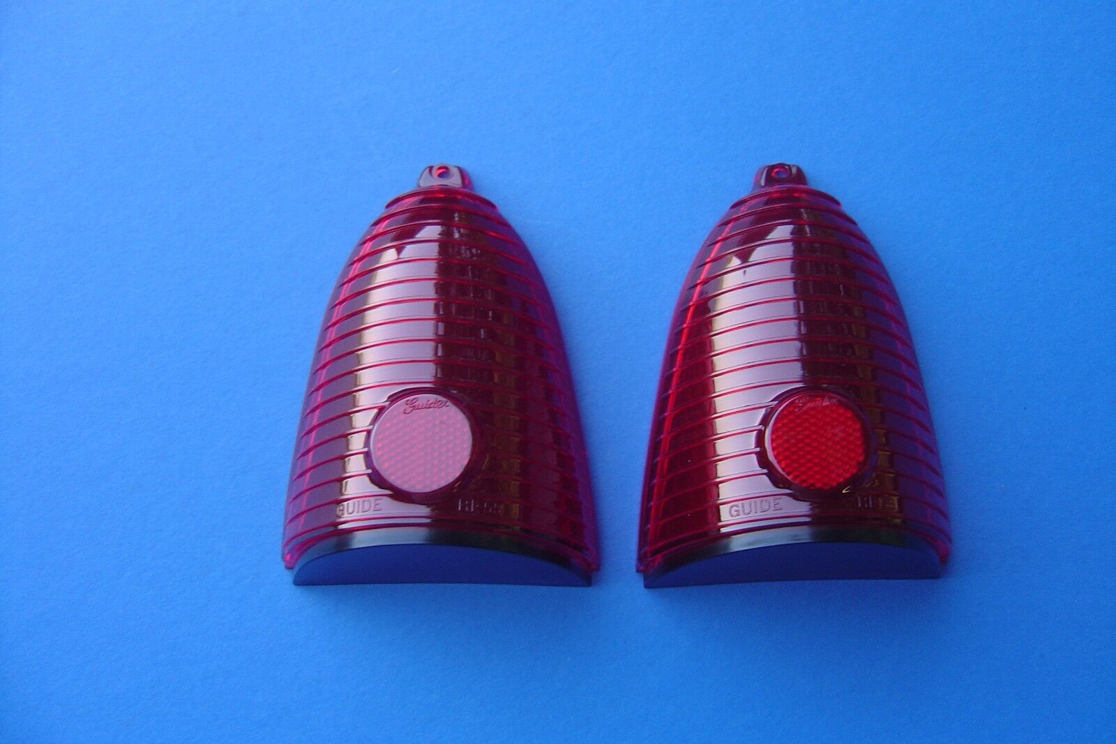 1955-55 CHEVROLET BEL AIR 210 150 TAILLIGHT LENS-NEW-GUIDE-PAIR
