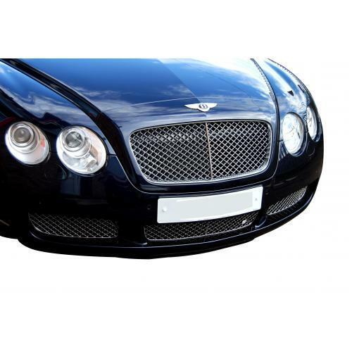 Zunsport Compatible With Bentley Continental GT Lower Grill  Set - Silver