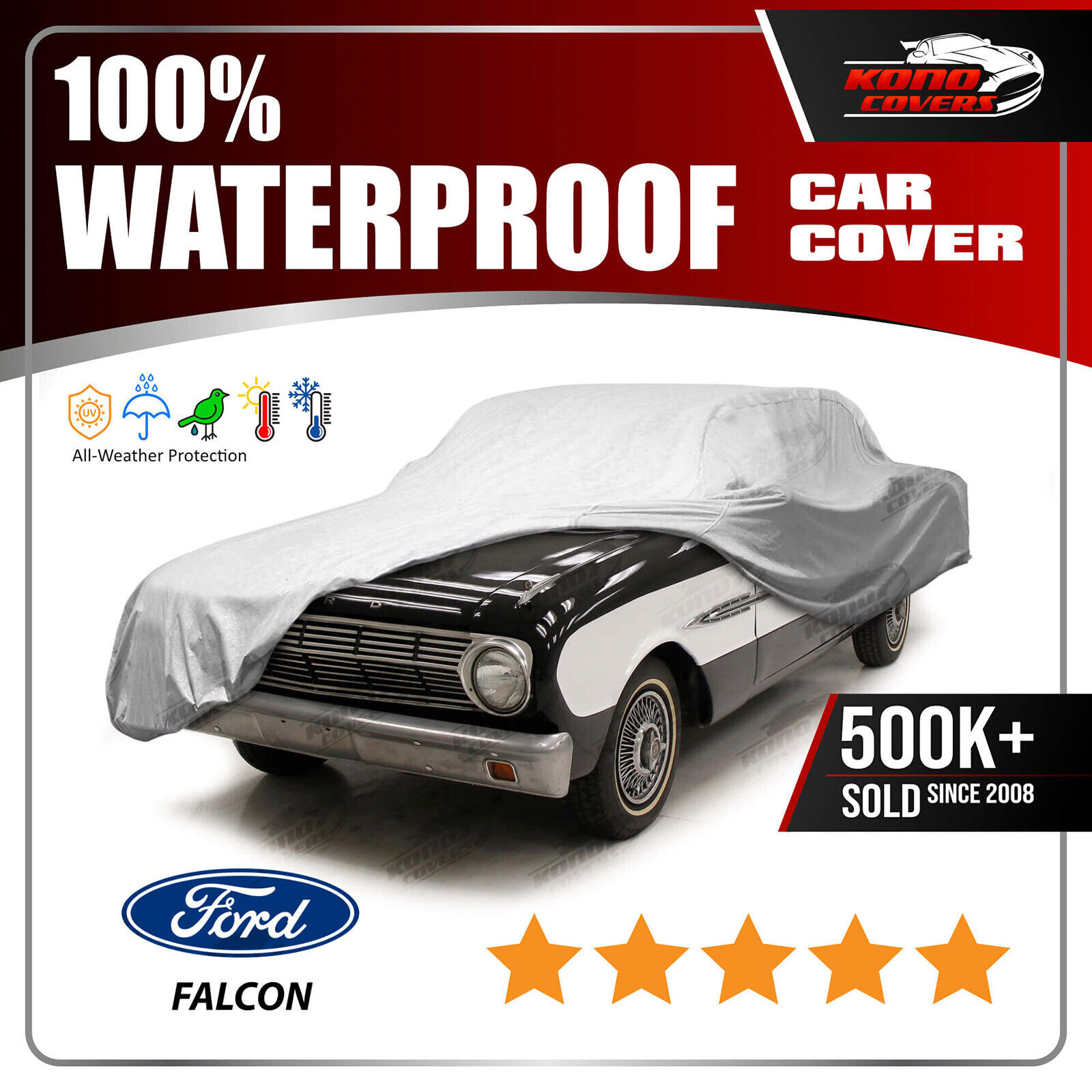FORD FALCON 1960-1963 CAR COVER - 100% Waterproof 100% Breathable