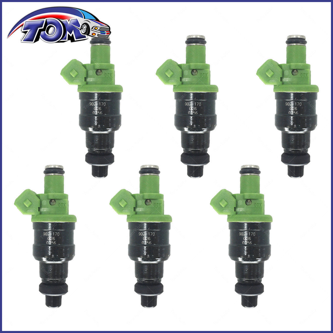 New Set Of 6 Fuel Injectors For Mitsubishi 3000Gt Dodge Stealth 3.0 91-95 Inp061